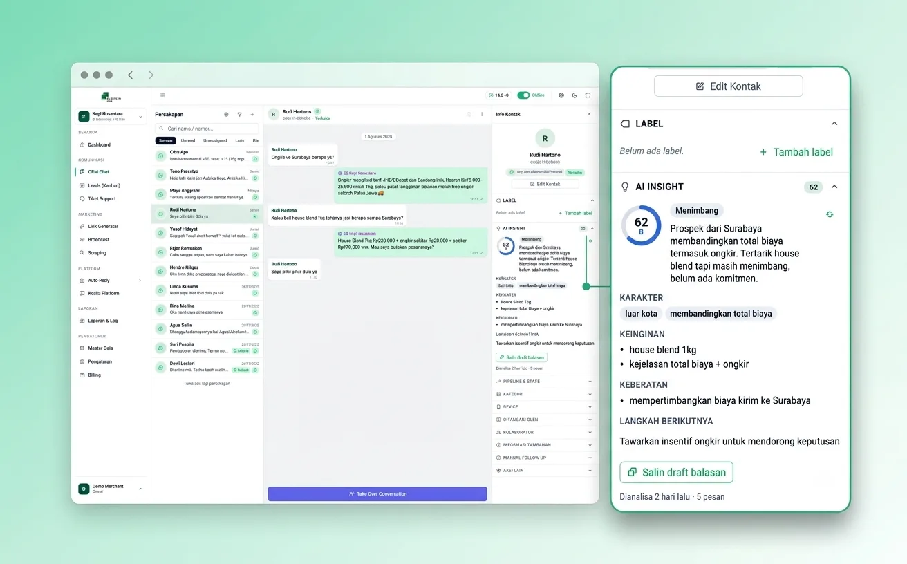 Business Owner — WhatsCRM Hub