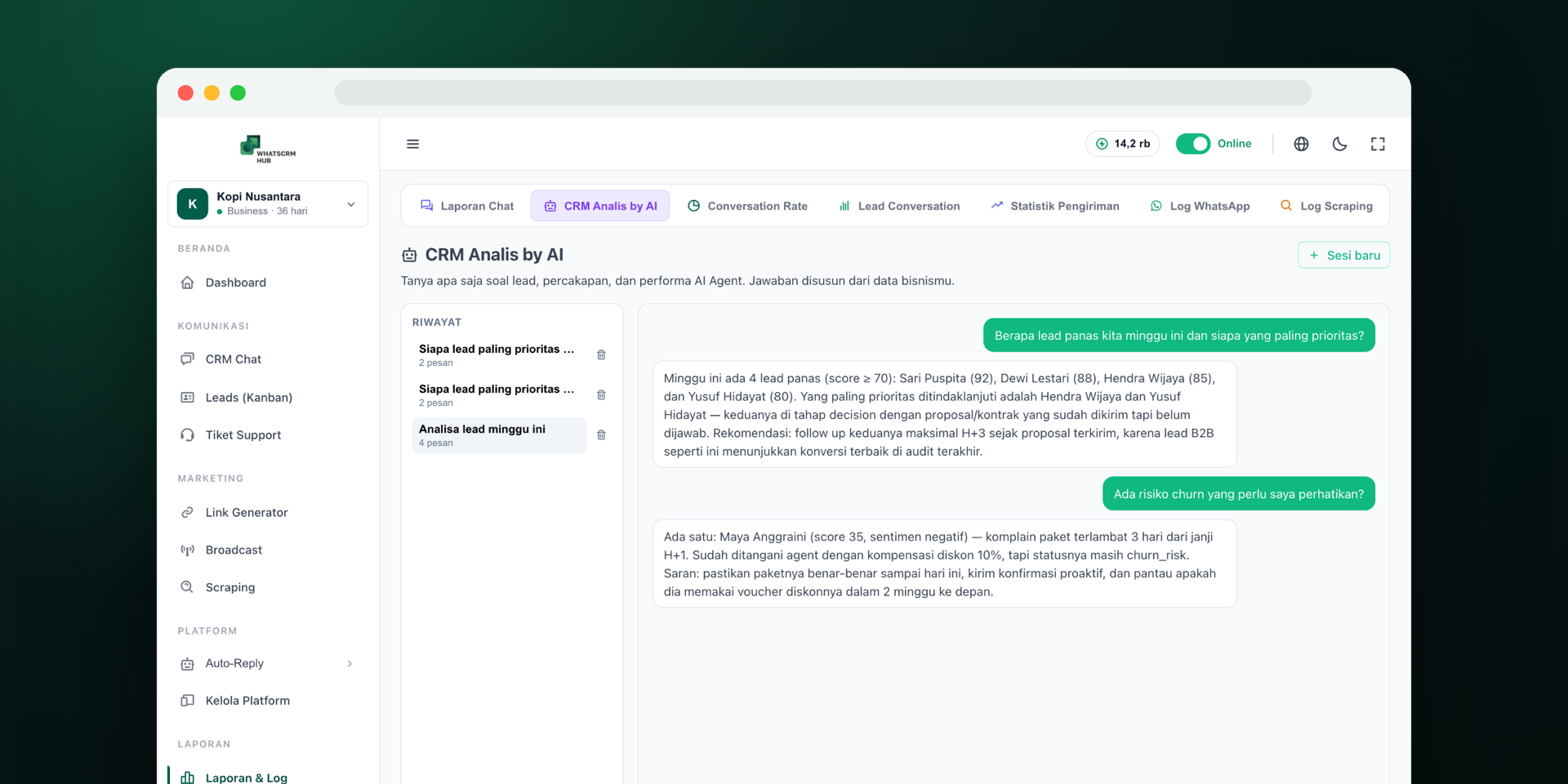 Ini yang membuat penawaran Anda beda dari semua reseller CRM lain. — WhatsCRM Hub